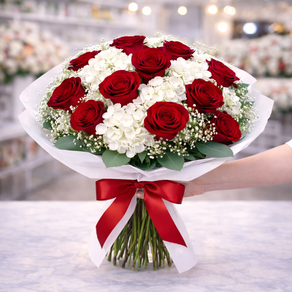 Red & White Bouquet