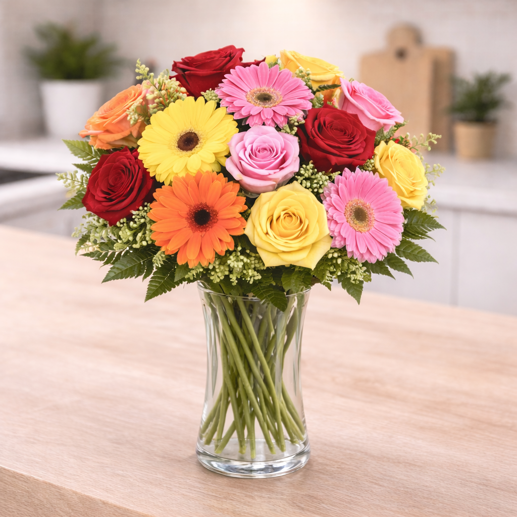 Mixed Roses& Gerberas