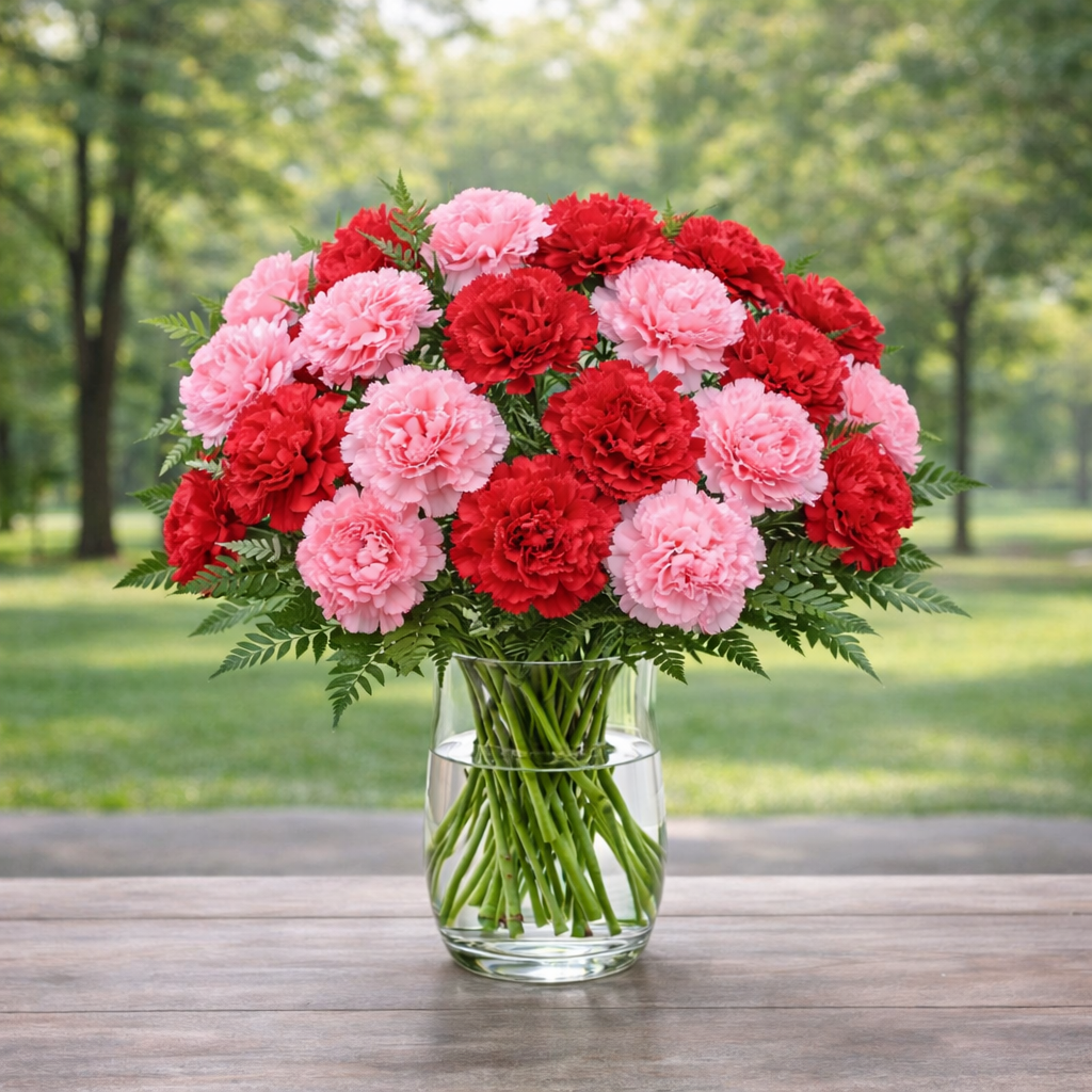 Red & Pink Carnation