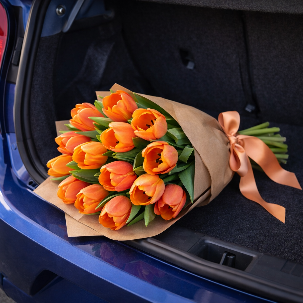 Orange Tulips Bouquet