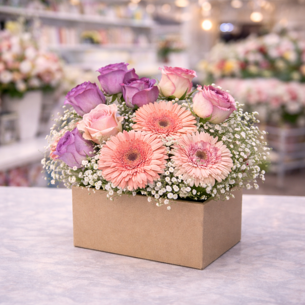 Delicate Bloom Basket
