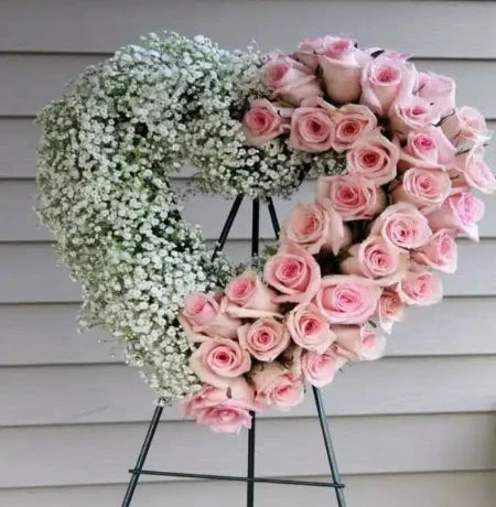 Pink Roses Heart