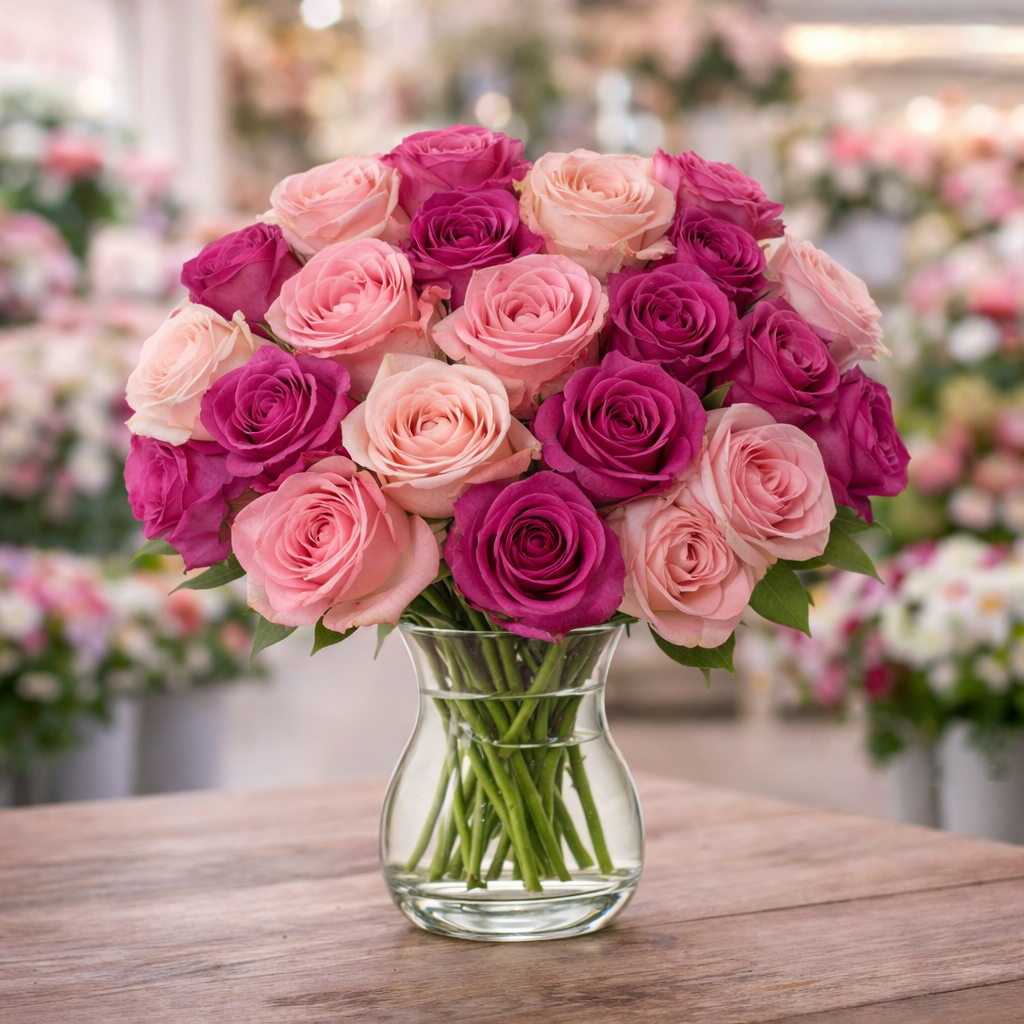 Blush Bloom in a vase