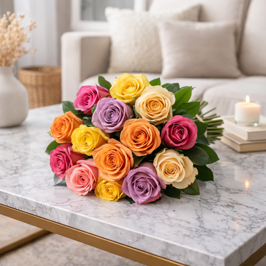 Mixed Color Roses