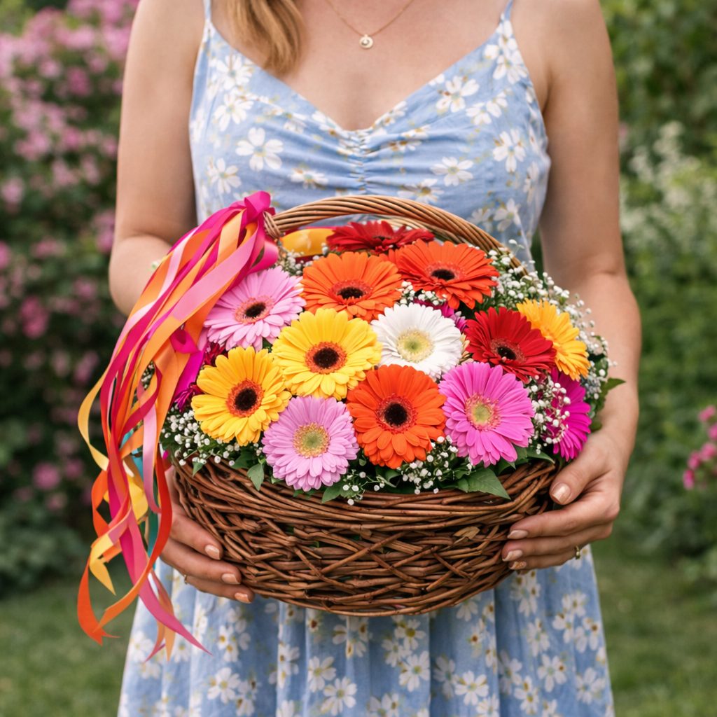Gerbera Basket