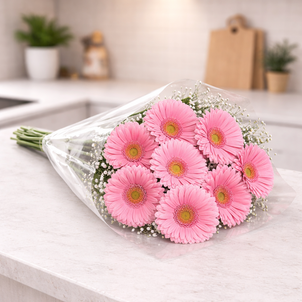 Pink Gerbera Daisies