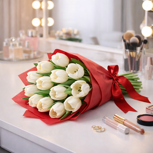 White Tulips Bouquet