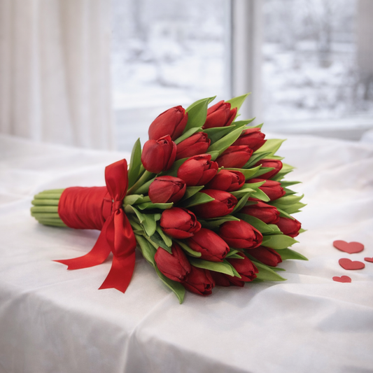 Red Tulips Bouquet
