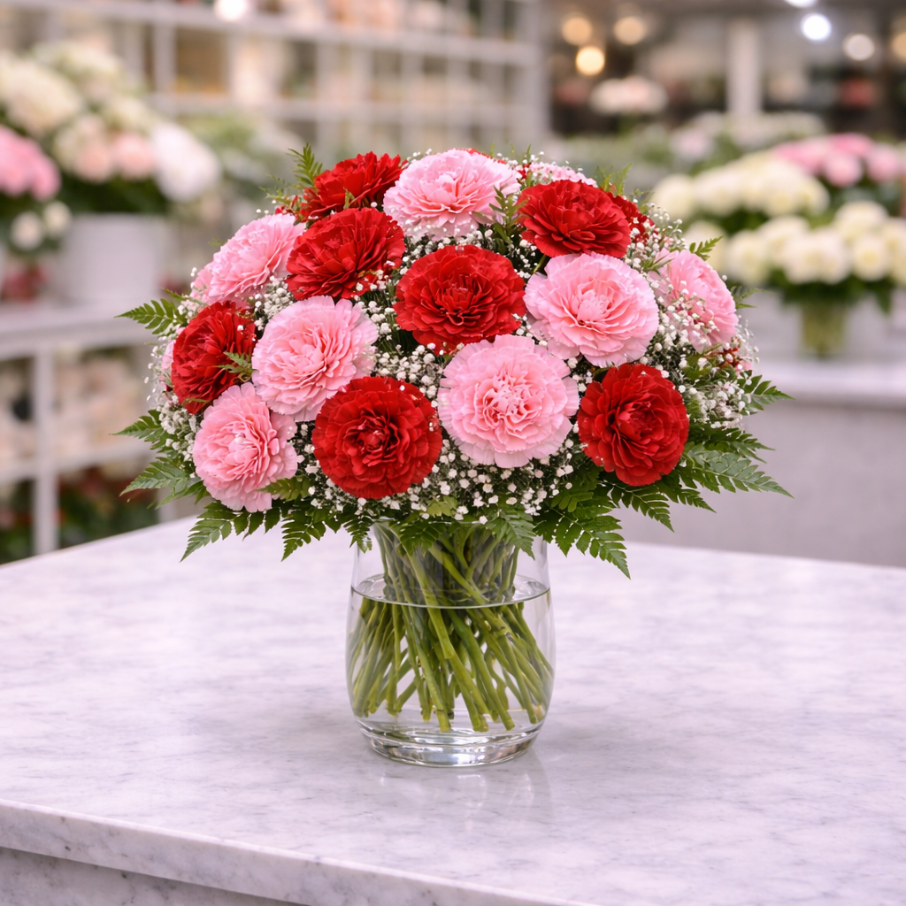 Red & Pink Carnation
