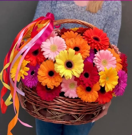 Gerbera Basket