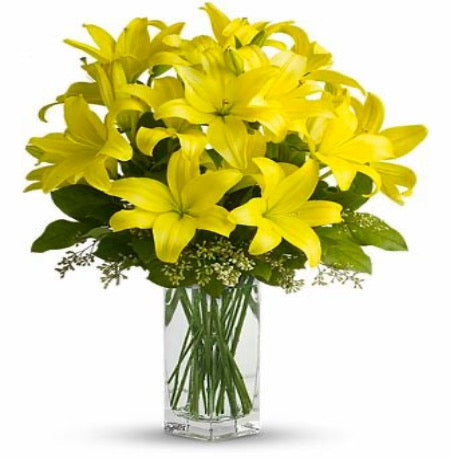 Yellow Lily in a Vase