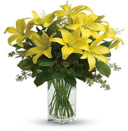 Yellow Lily in a Vase