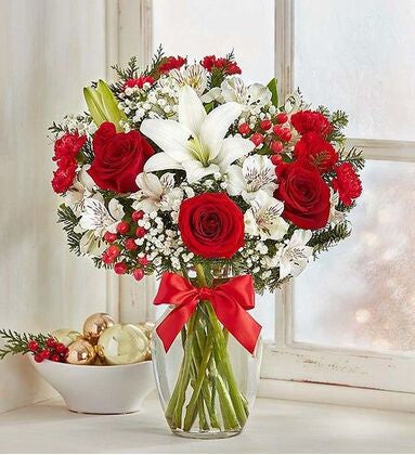 Lovely Red and White Flowers