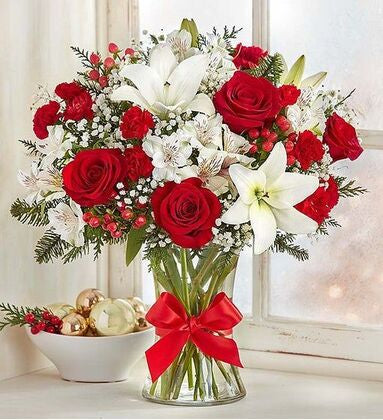 Lovely Red and White Flowers