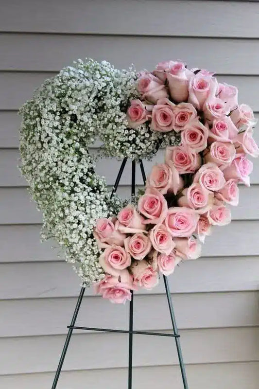 Pink Roses Heart