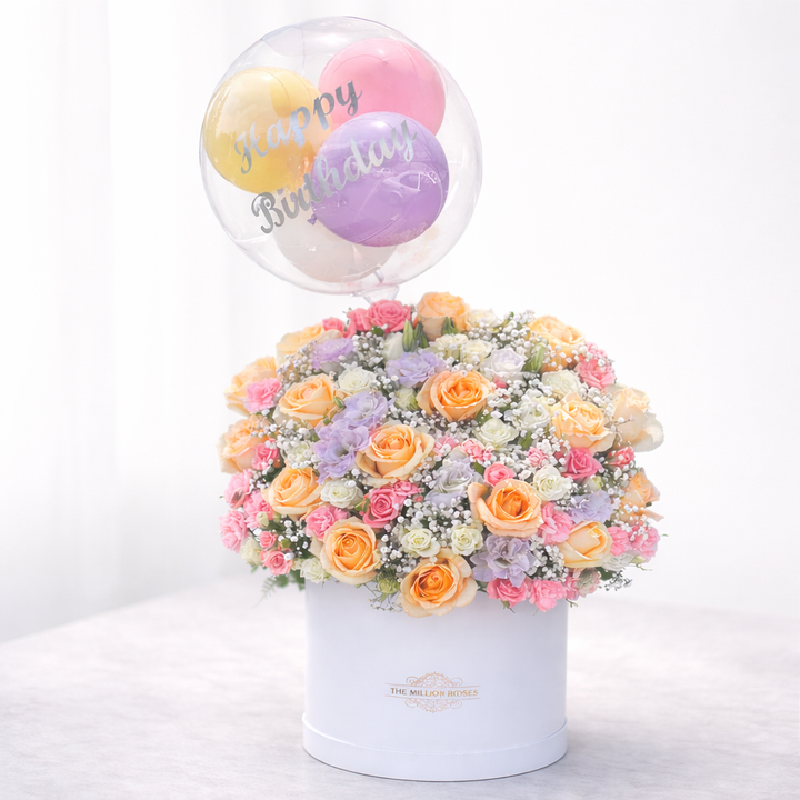 Pastel Birthday Luxury Flower Box