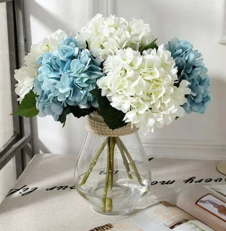 Blue & White Hydrangeas