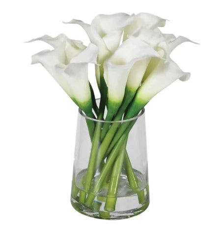 White Cala Lily Vase